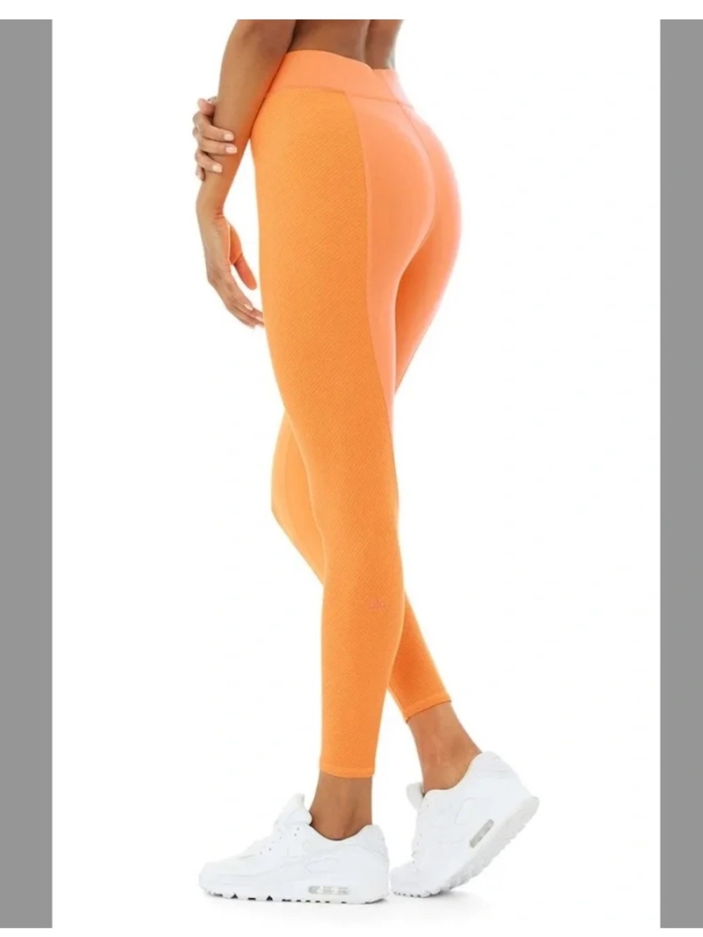 Alo Yoga No Limit High-Waist 7/8 Leggings – Neon Apricot – S